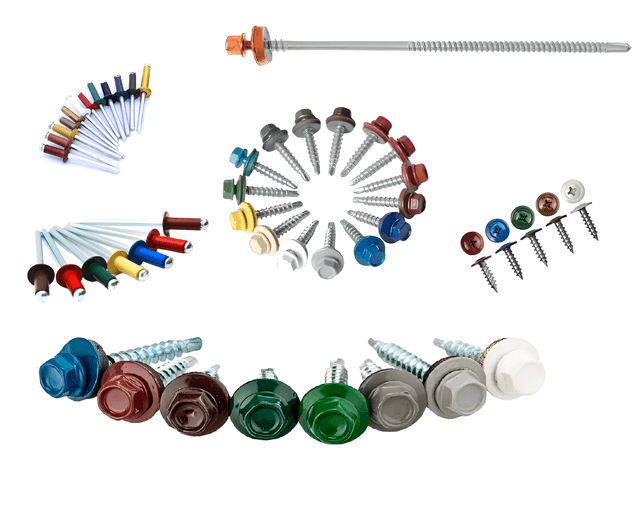 Полимерная окраска крепежа